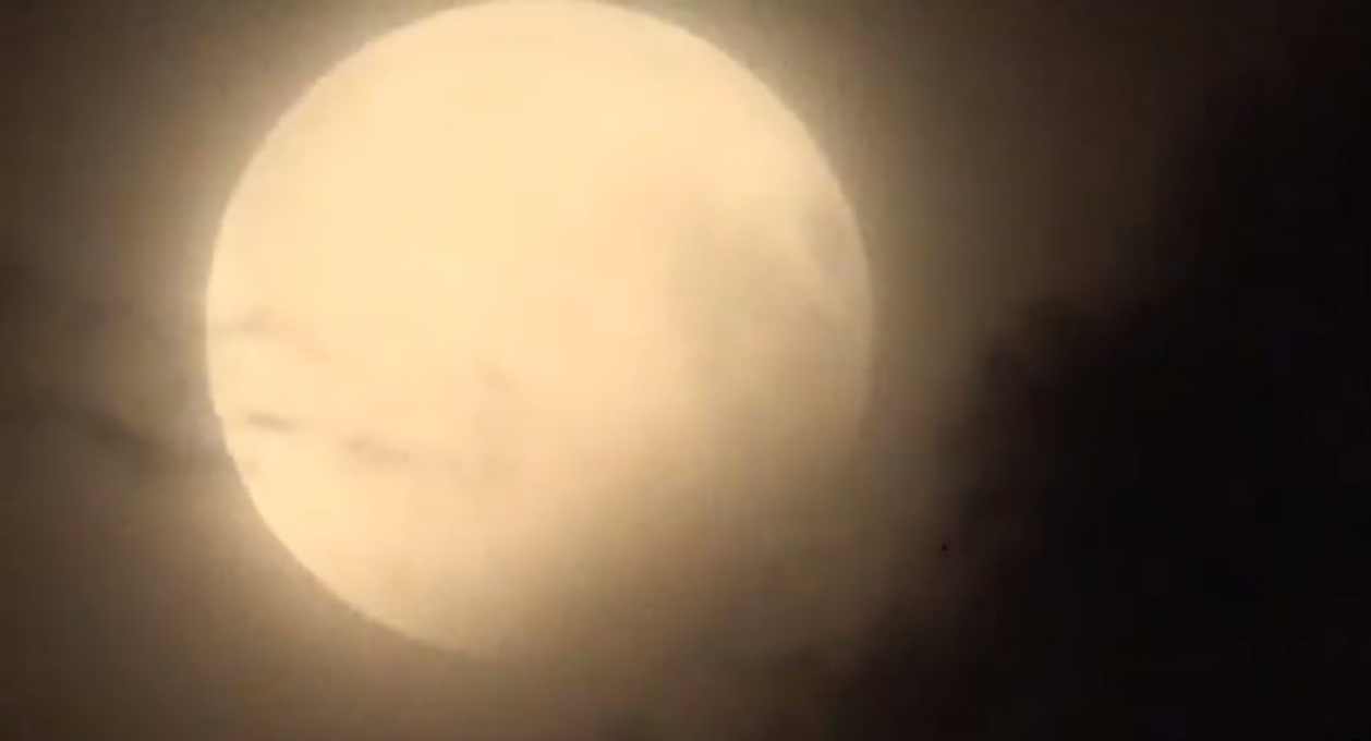 Йошкаролинец заснял на видео кровавое затмение луны
