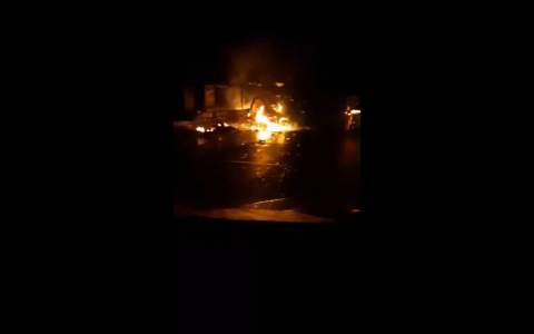 В Марий Эл на трассе после столкновения с авто загорелась «Газель» (ВИДЕО)