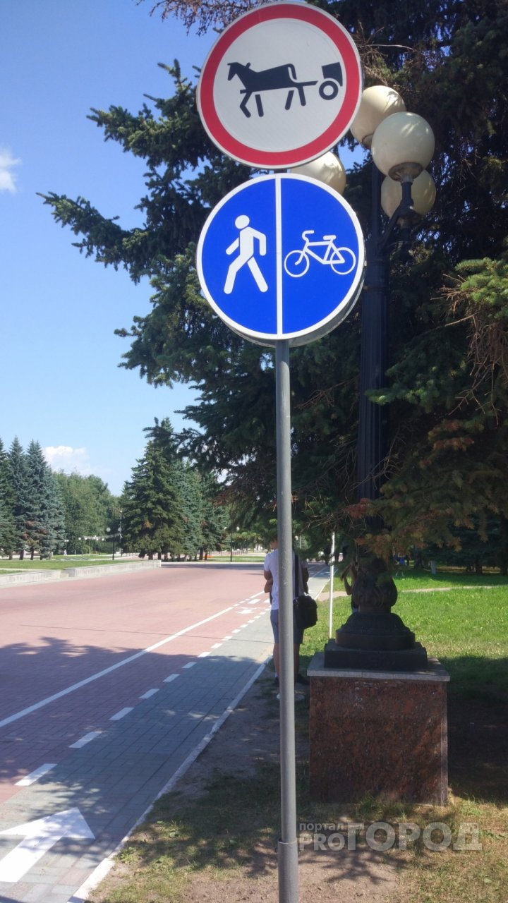К первым велодорожкам в Йошкар-Оле поставили знаки