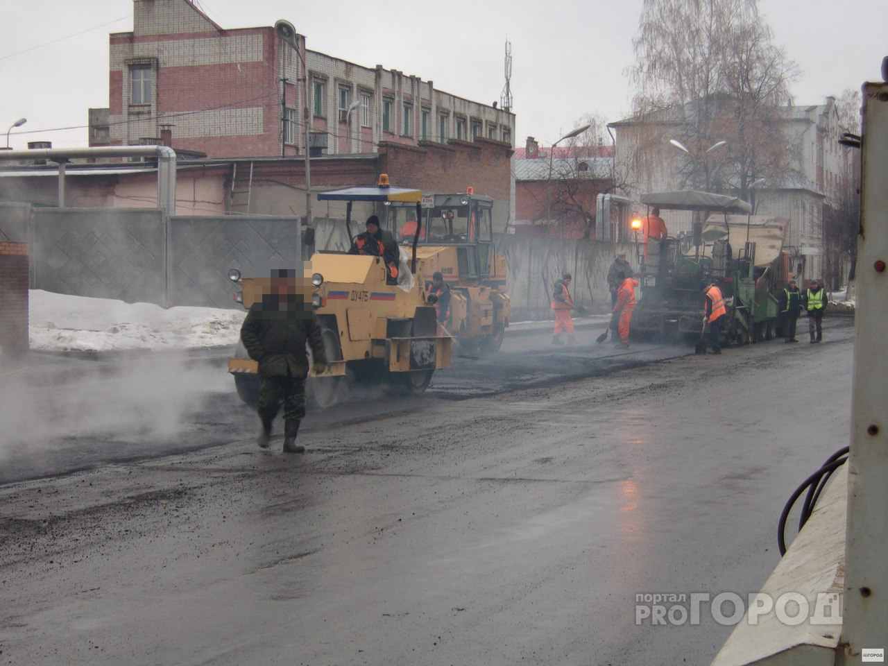 В России разрешили класть асфальт в плохую погоду
