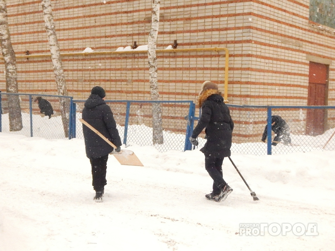 Эффект «Pro Город»: В Йошкар-Оле школьники не должны были чистить снег на уроке труда