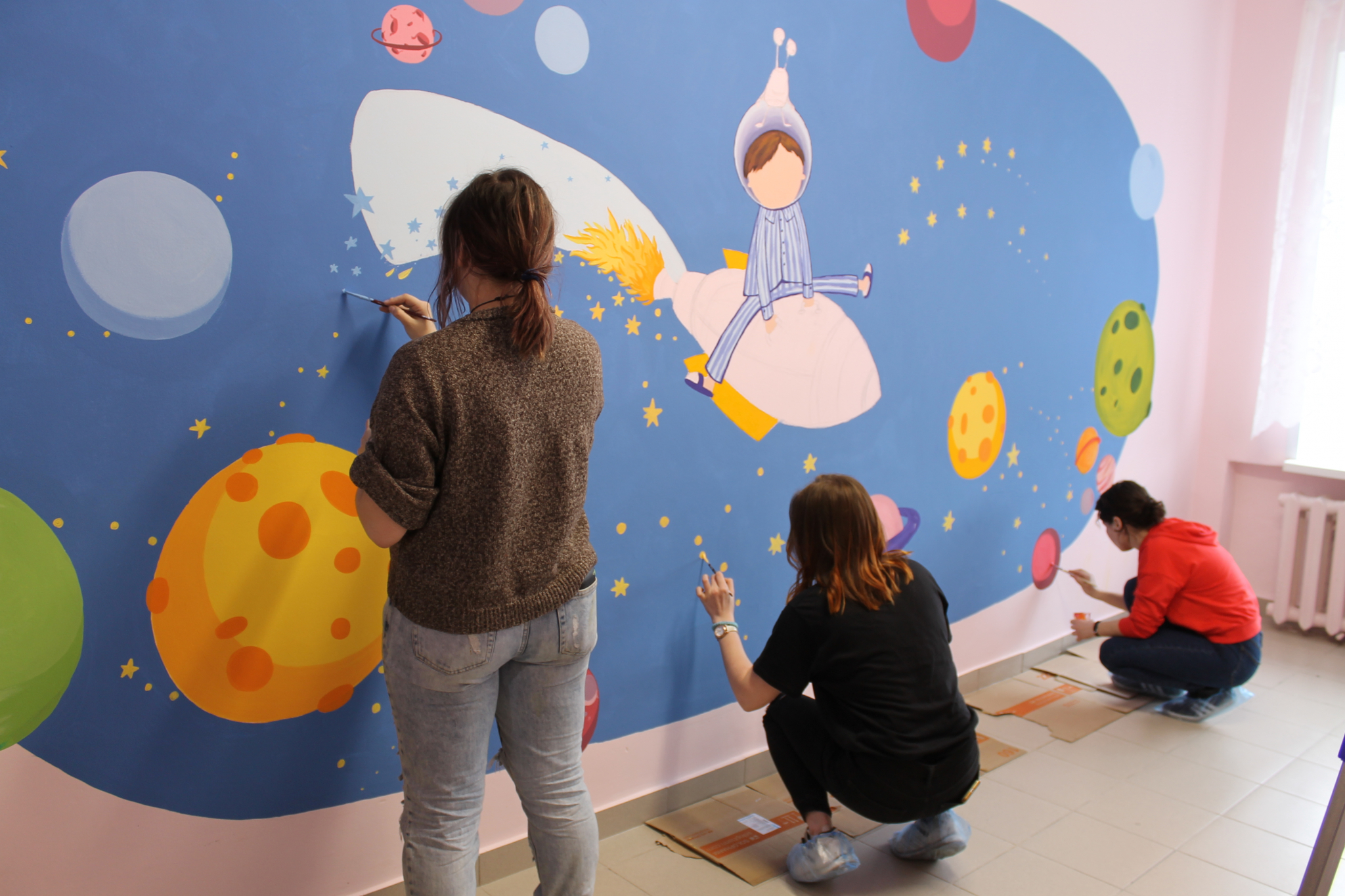 В Йошкар-Олинской детской горбольнице появилась «космическая» стена