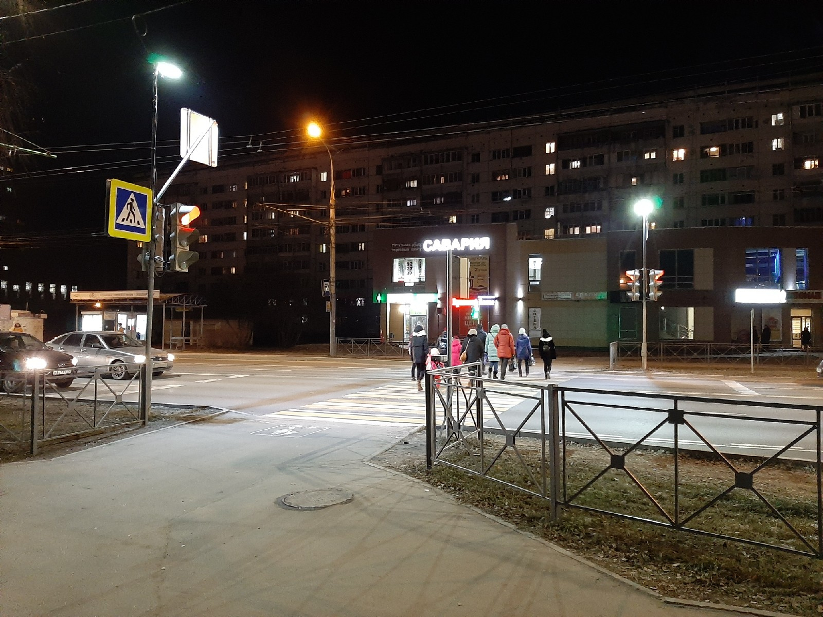 Дополнительное освещение получили 13 пешеходных переходов в Йошкар—Оле