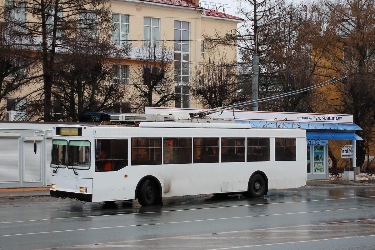 Троллейбус №7 в Йошкар-Оле с мая изменит маршрут