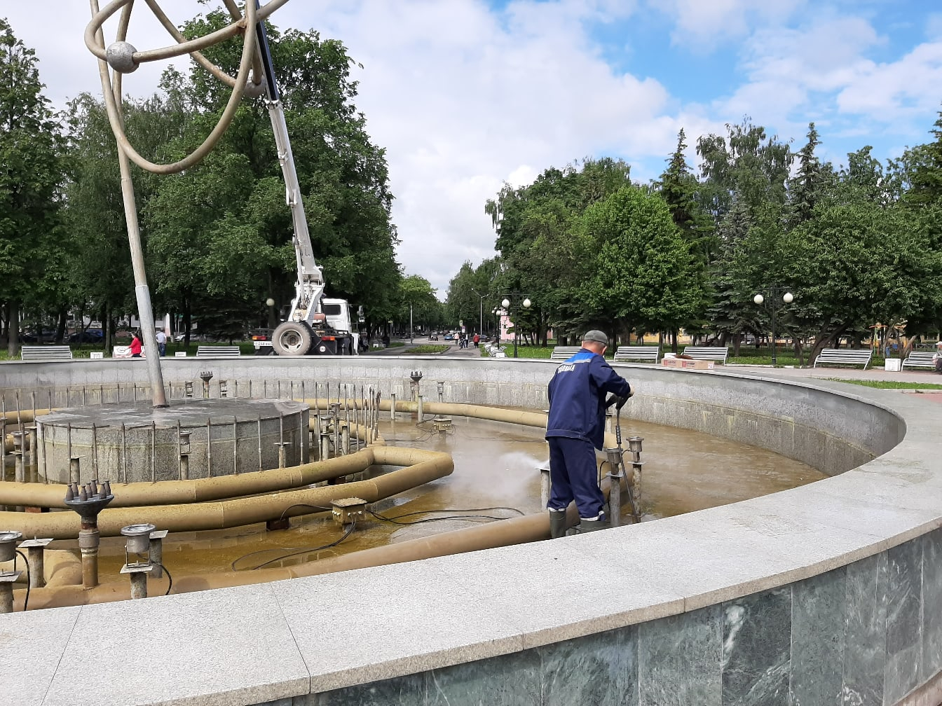 К празднованию Дня России в Йошкар-Оле запустят известный фонтан