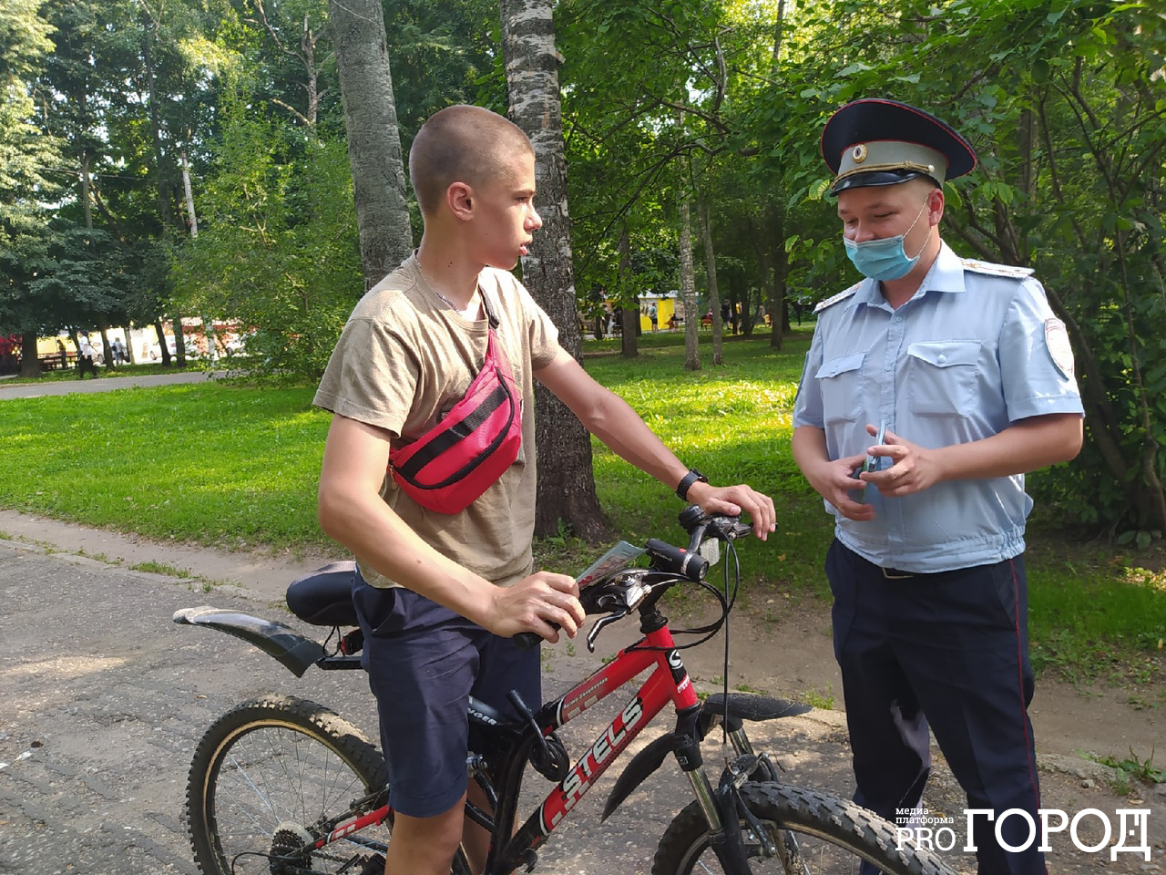 В Йошкар-Оле велосипедисты оказались под пристальным вниманием ГИБДД