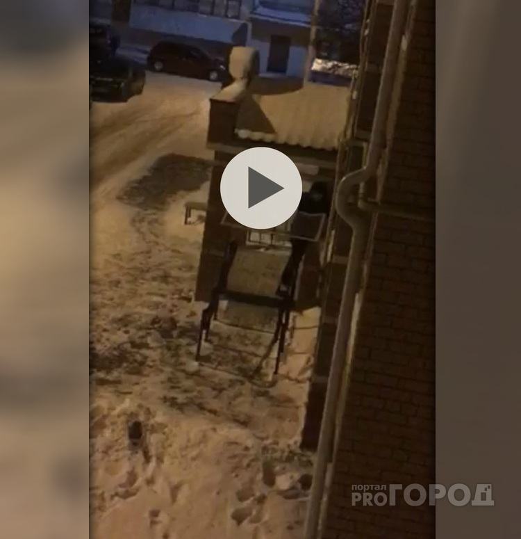 Неадекватный мужчина в Медведево ломал окна машин и подъезда