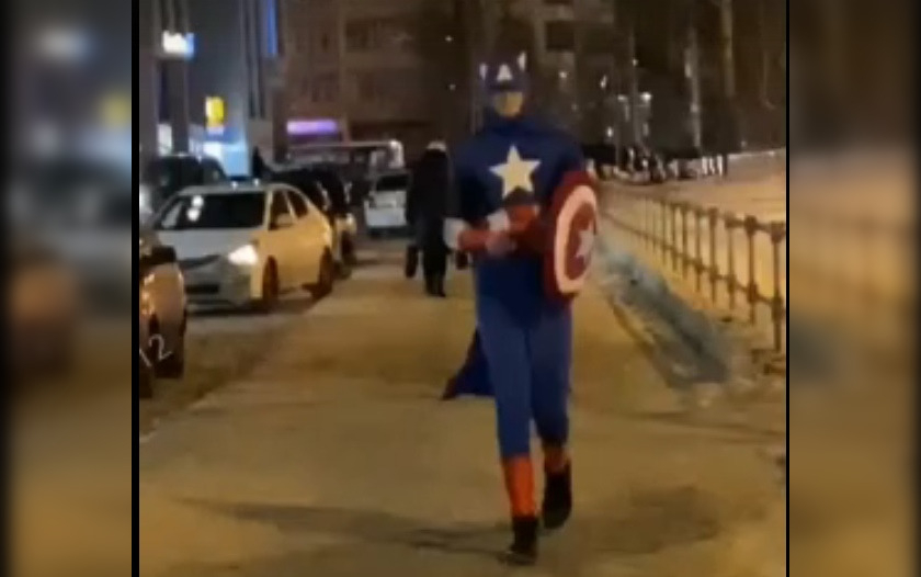 В Йошкар-Оле появился Капитан Америка
