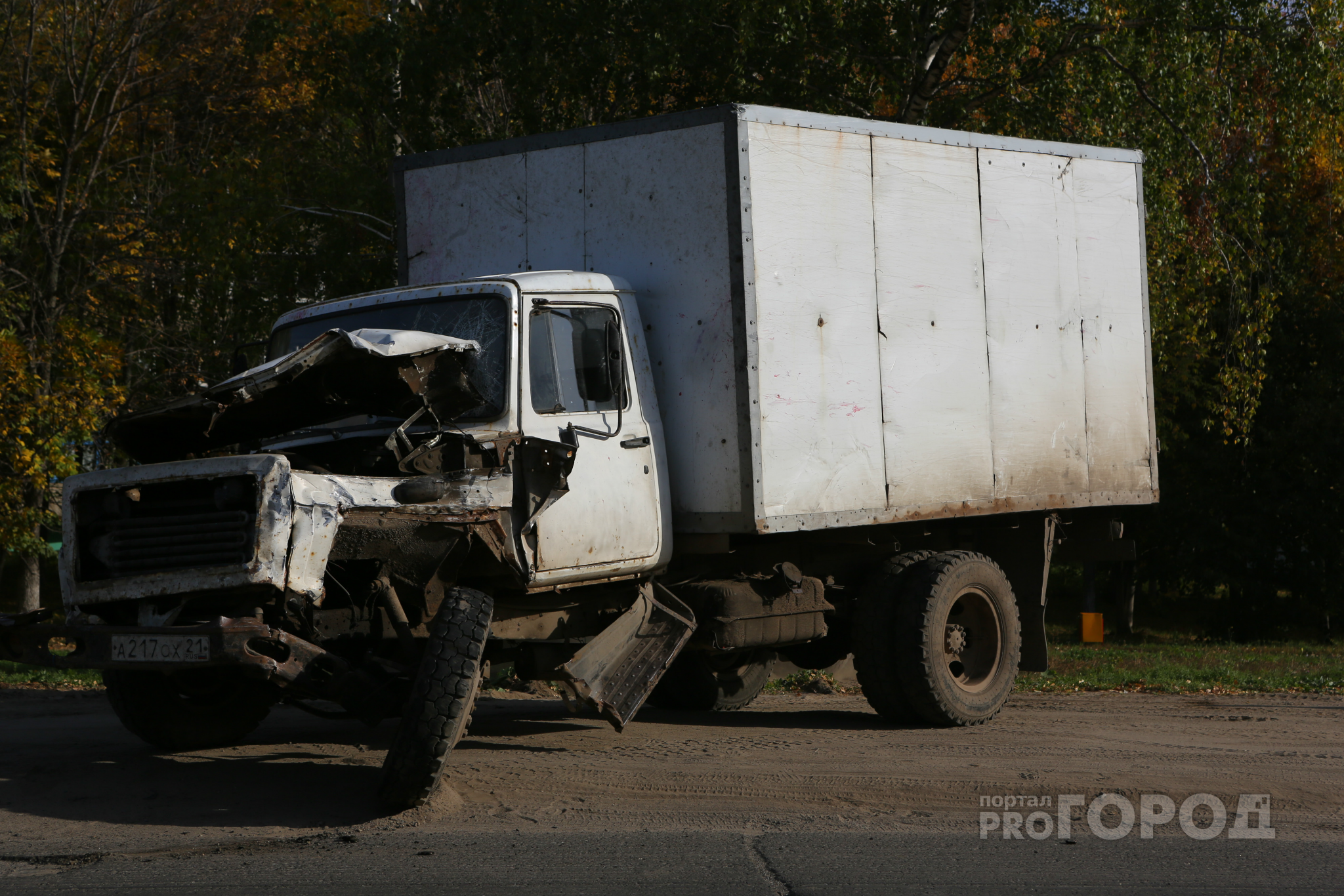 Пьяный житель Марий Эл угнал соседский грузовик и попал на нем в аварию