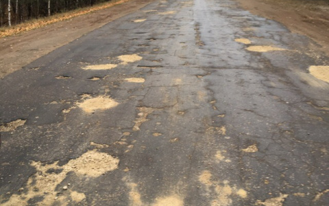 Жители Марий Эл сообщают о "нано-ремонте" дорог перед зимой