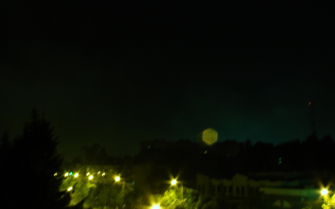 Йошкаролинка сфотографировала НЛО во время ночной грозы